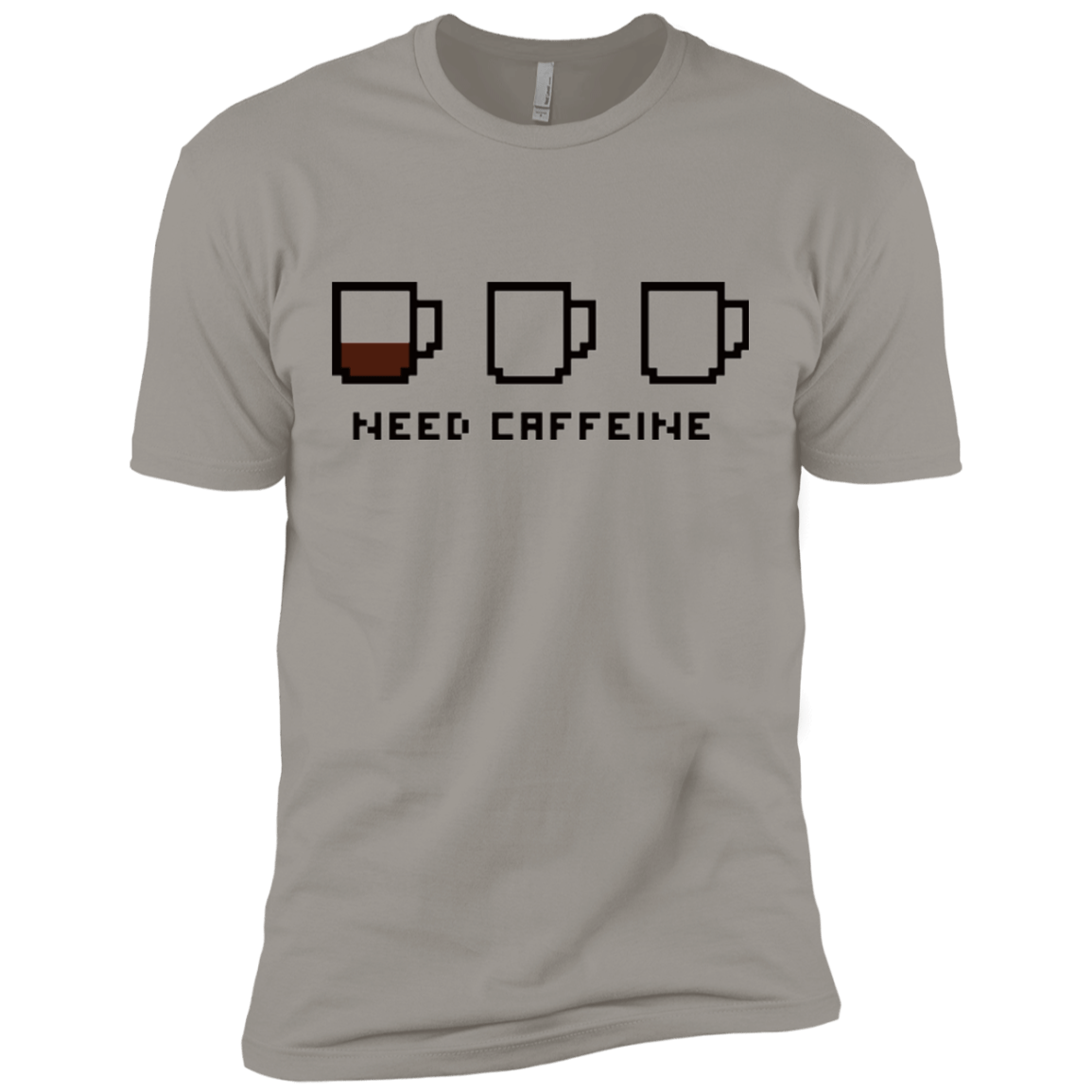 T-Shirts Light Grey / X-Small Need Caffeine Men's Premium T-Shirt