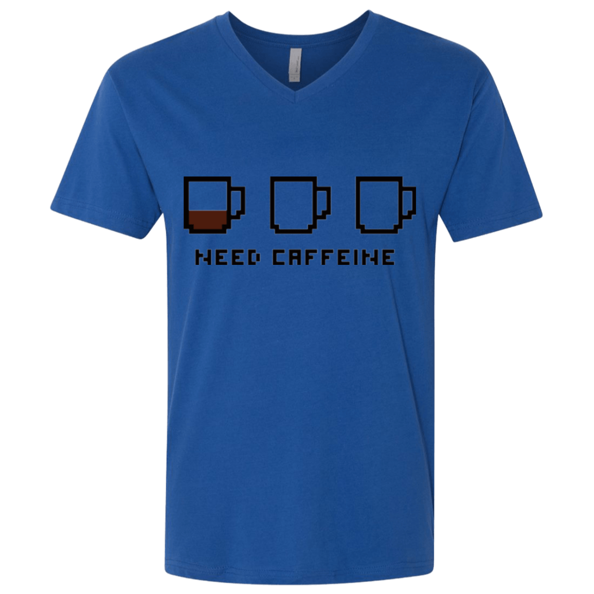 T-Shirts Royal / X-Small Need Caffeine Men's Premium V-Neck