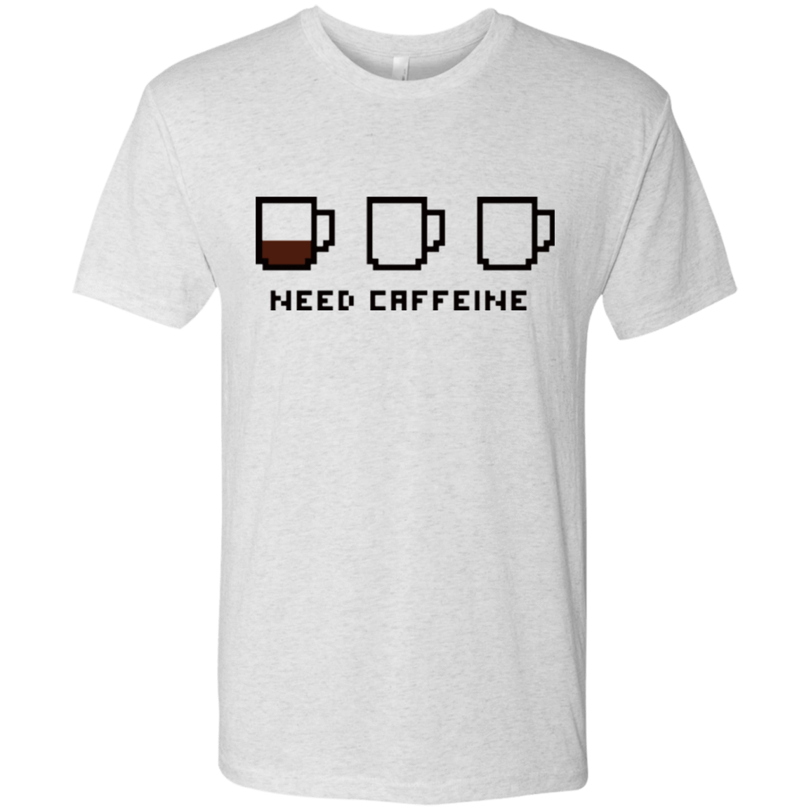 T-Shirts Heather White / Small Need Caffeine Men's Triblend T-Shirt