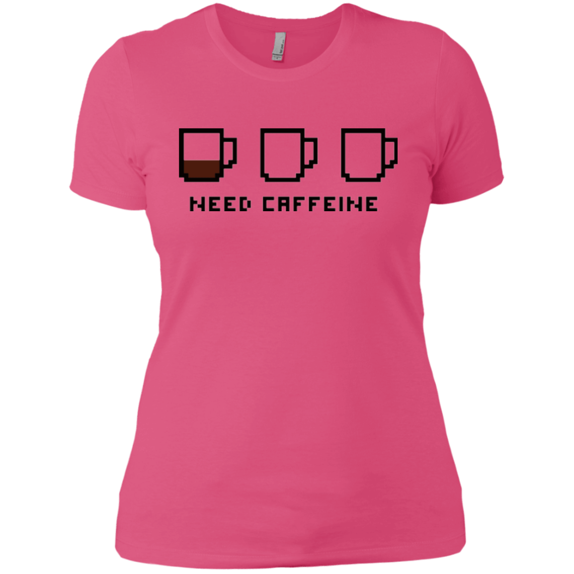 T-Shirts Hot Pink / X-Small Need Caffeine Women's Premium T-Shirt
