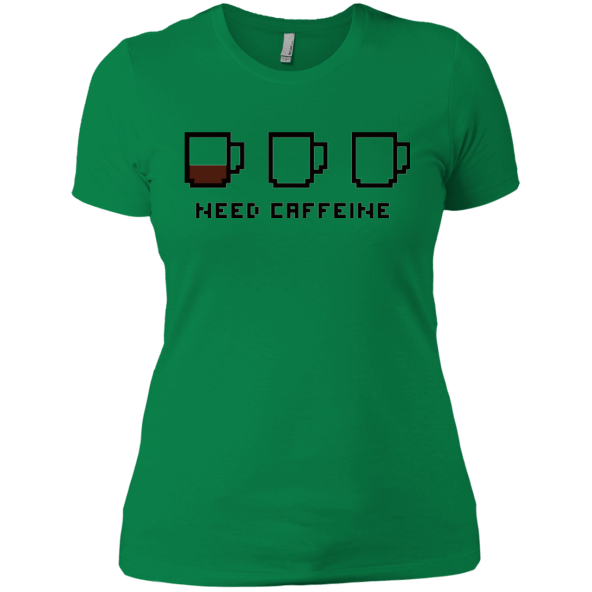 T-Shirts Kelly Green / X-Small Need Caffeine Women's Premium T-Shirt