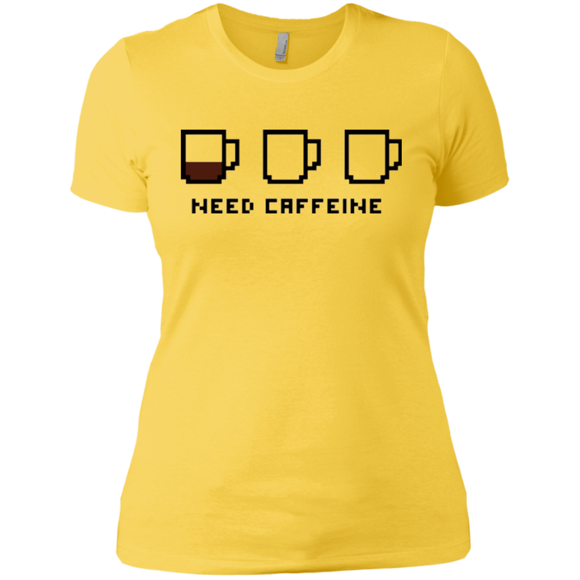 T-Shirts Vibrant Yellow / X-Small Need Caffeine Women's Premium T-Shirt