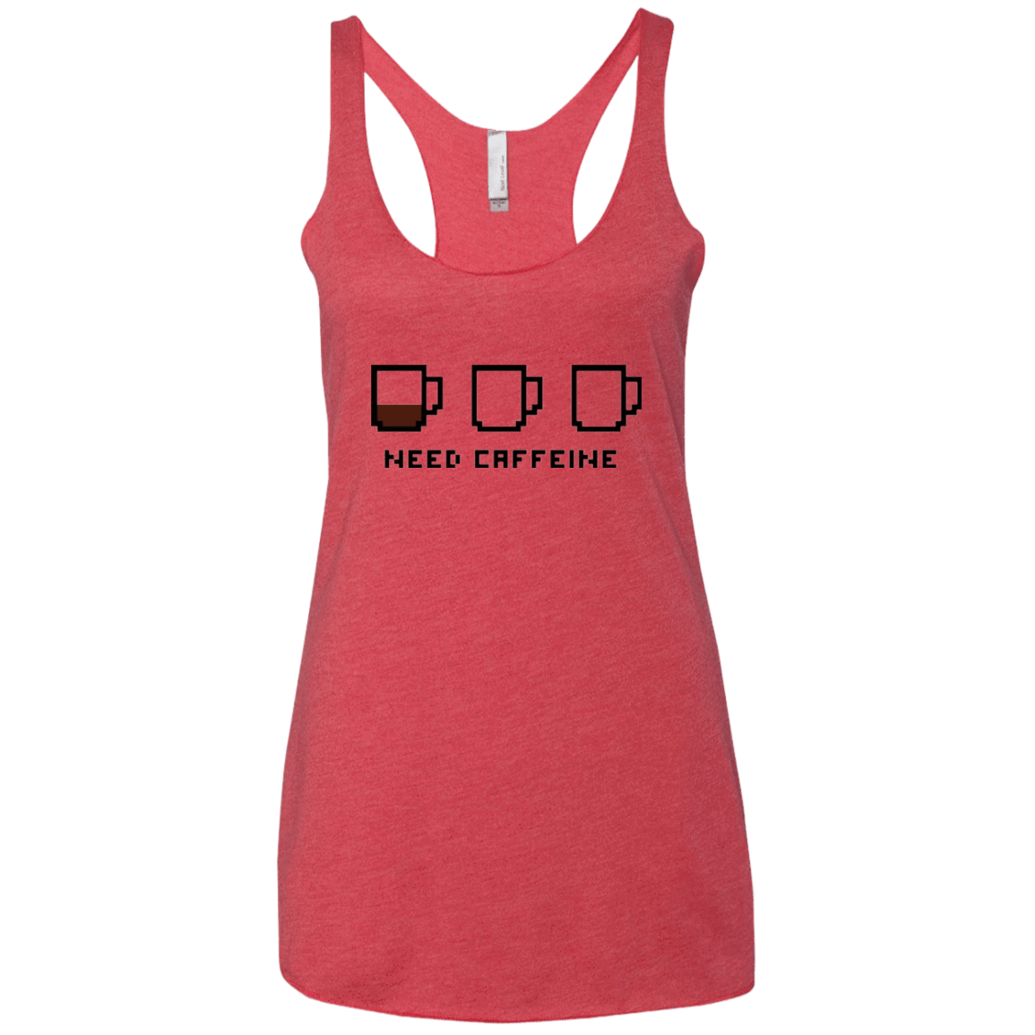T-Shirts Vintage Red / X-Small Need Caffeine Women's Triblend Racerback Tank