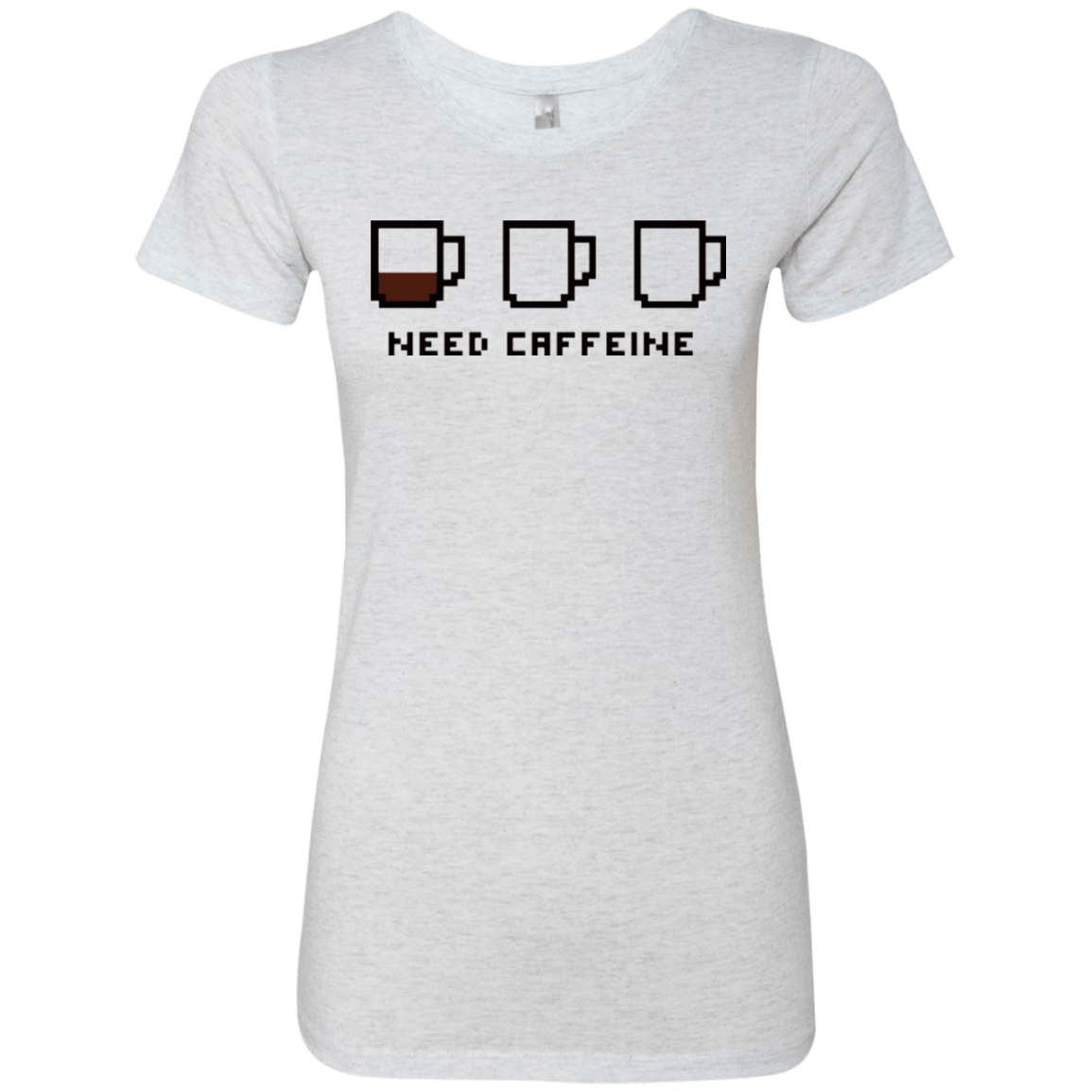 T-Shirts Heather White / Small Need Caffeine Women's Triblend T-Shirt