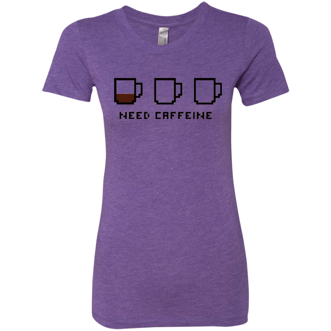 T-Shirts Purple Rush / Small Need Caffeine Women's Triblend T-Shirt