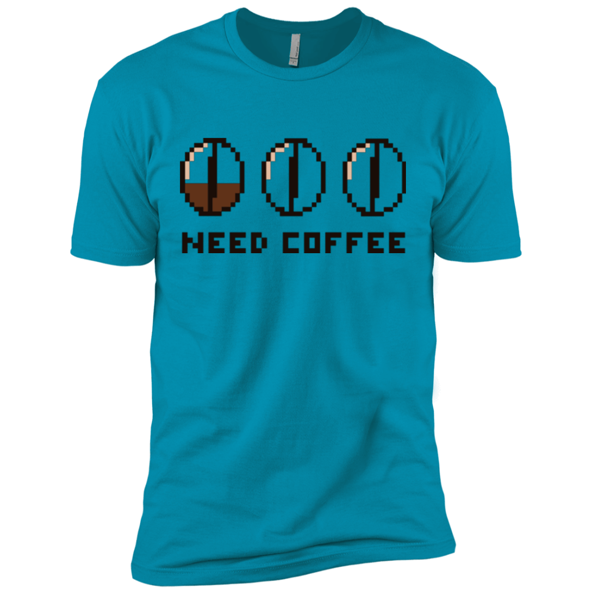 T-Shirts Turquoise / X-Small Need Coffee Men's Premium T-Shirt