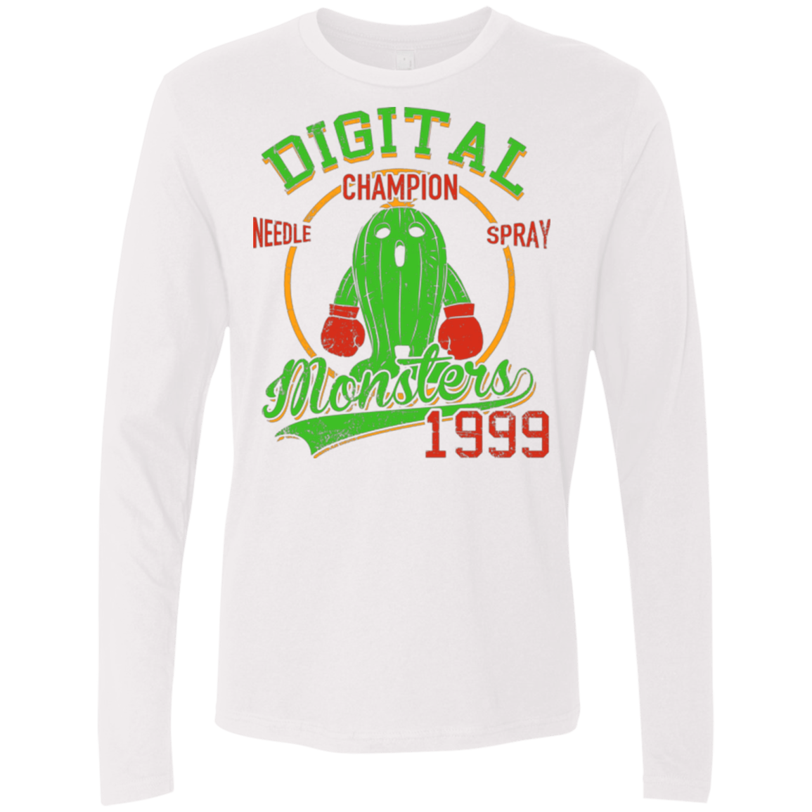 T-Shirts White / Small Needle Spray Men's Premium Long Sleeve
