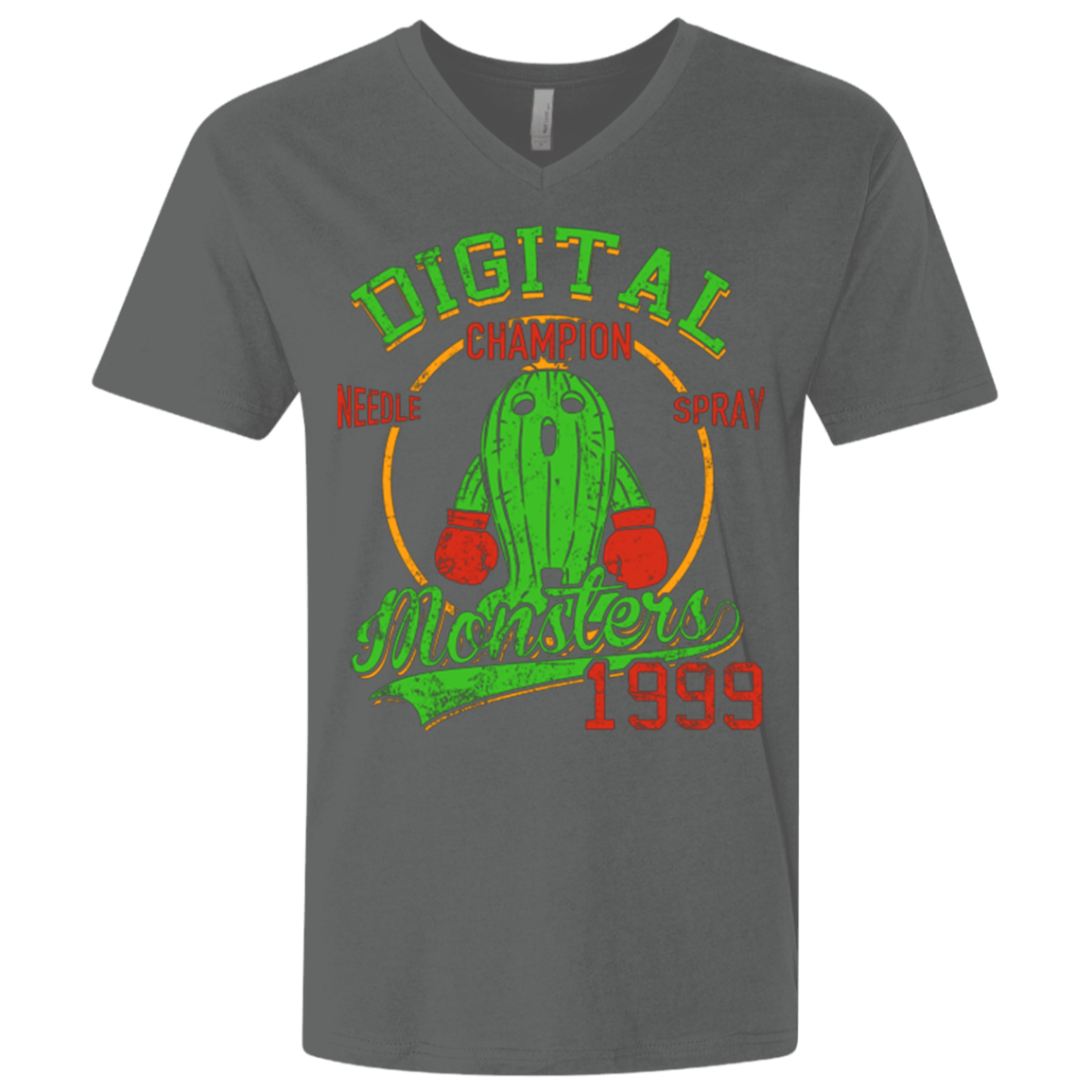 T-Shirts Heavy Metal / X-Small Needle Spray Men's Premium V-Neck