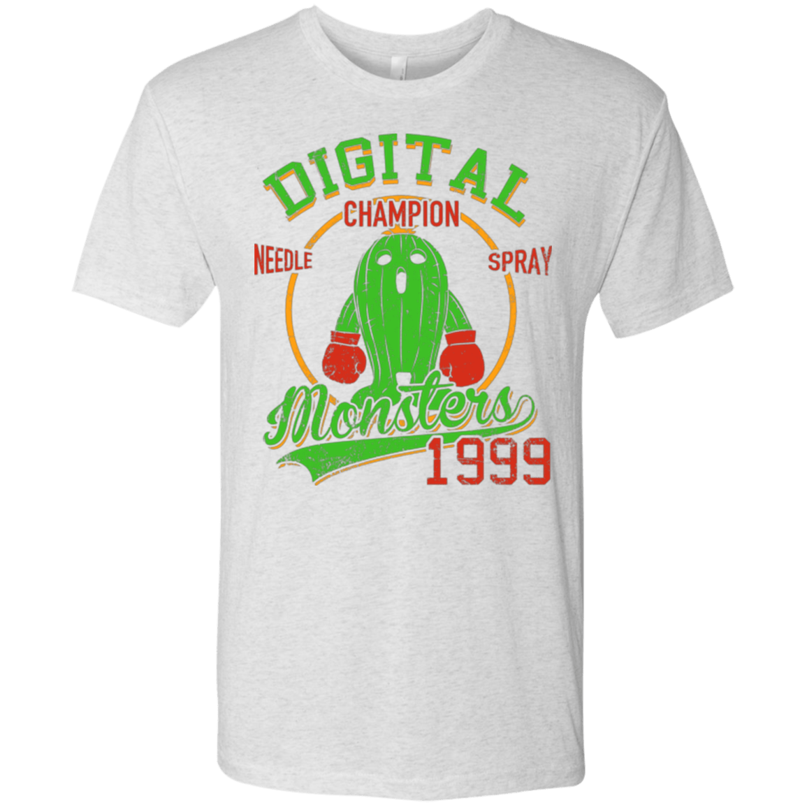 T-Shirts Heather White / Small Needle Spray Men's Triblend T-Shirt