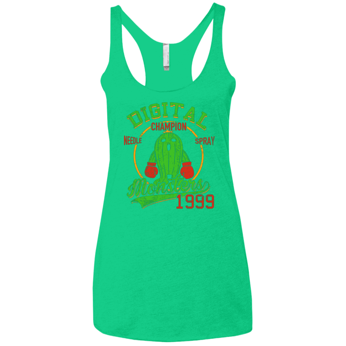 T-Shirts Envy / X-Small Needle Spray Women's Triblend Racerback Tank
