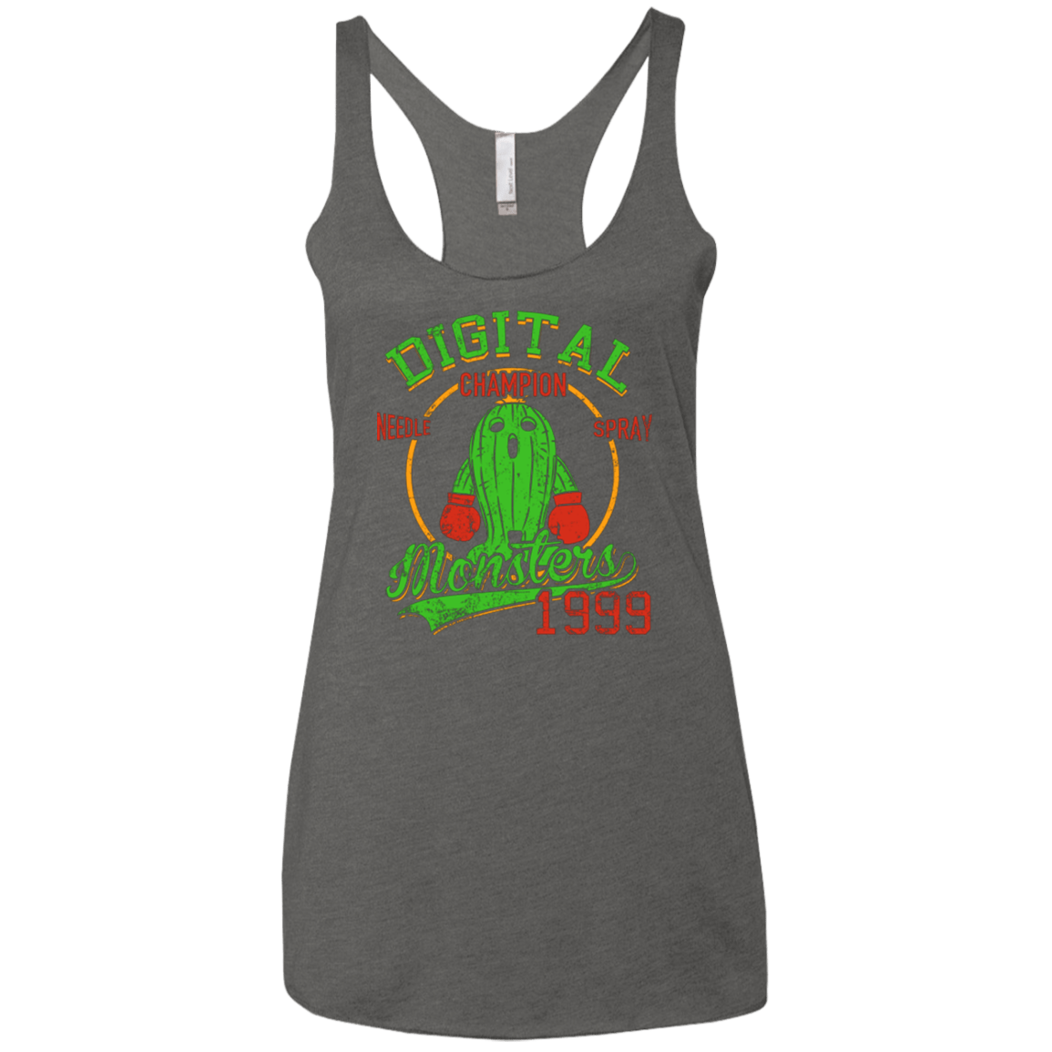T-Shirts Premium Heather / X-Small Needle Spray Women's Triblend Racerback Tank