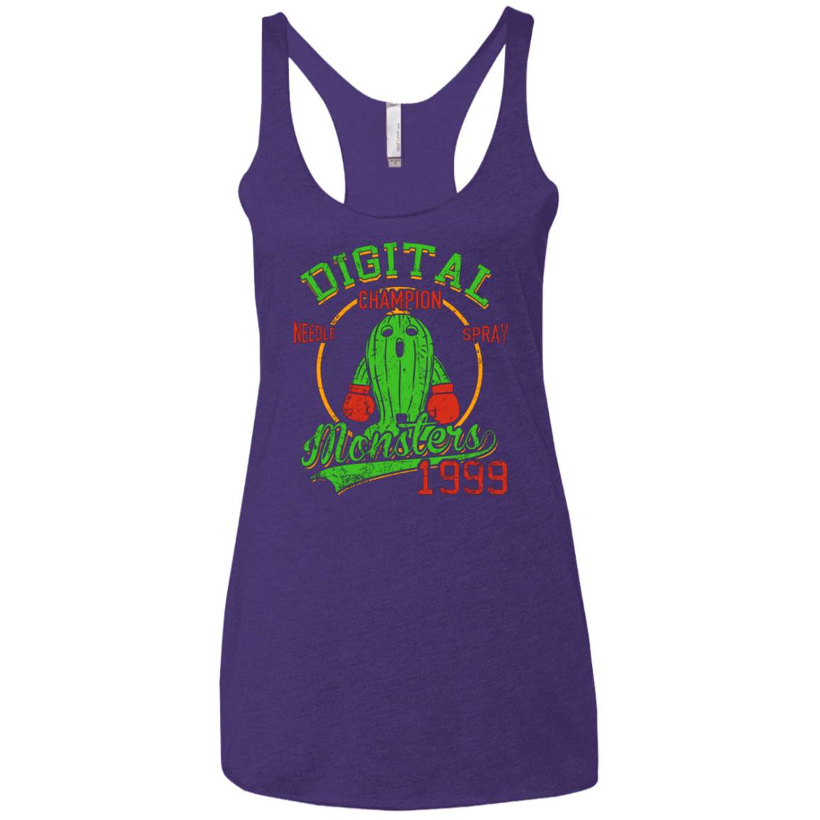 T-Shirts Purple / X-Small Needle Spray Women's Triblend Racerback Tank