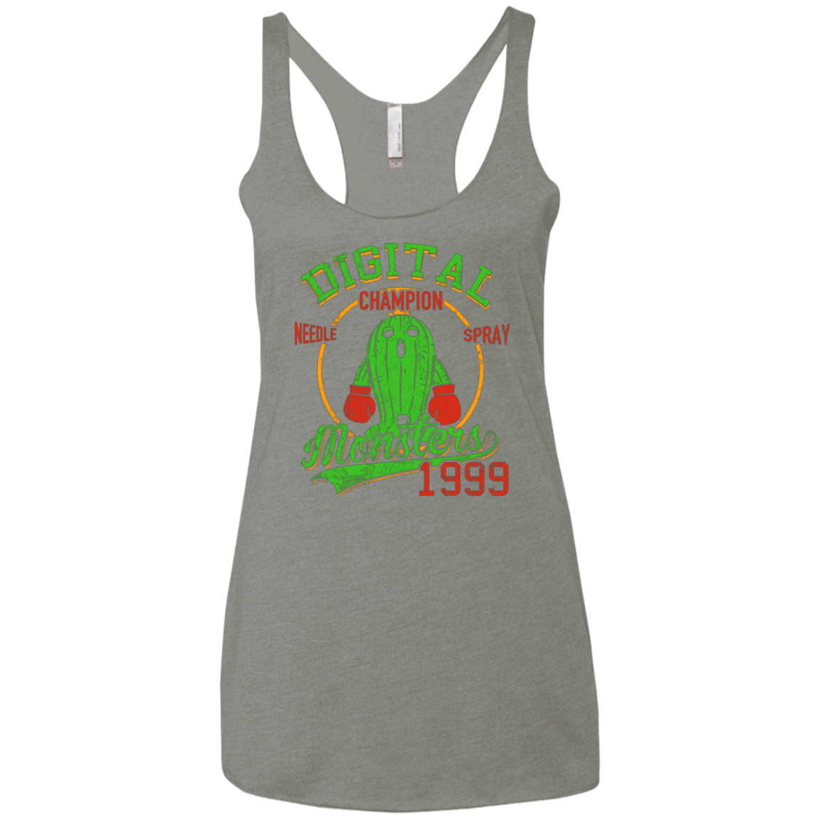 T-Shirts Venetian Grey / X-Small Needle Spray Women's Triblend Racerback Tank