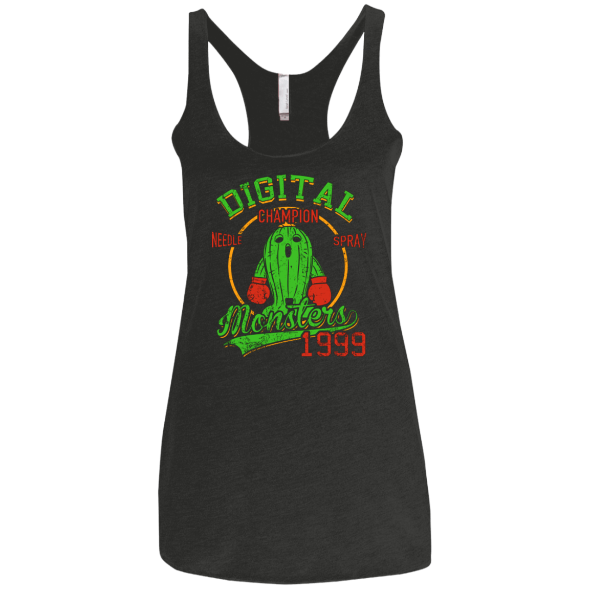 T-Shirts Vintage Black / X-Small Needle Spray Women's Triblend Racerback Tank