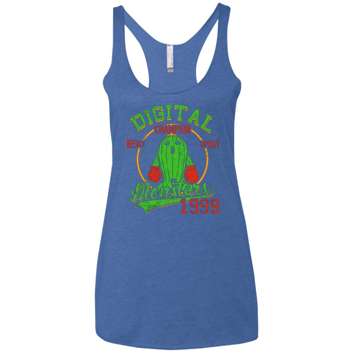 T-Shirts Vintage Royal / X-Small Needle Spray Women's Triblend Racerback Tank