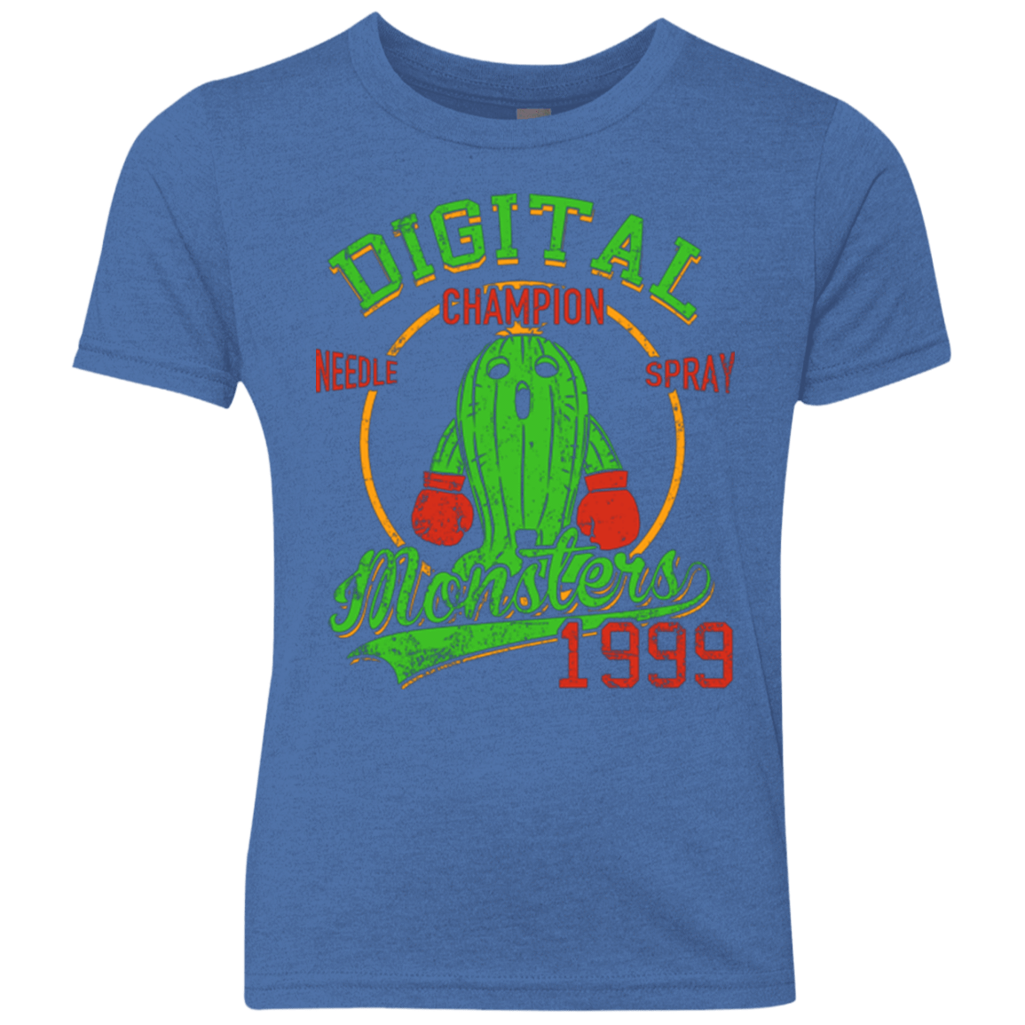 T-Shirts Vintage Royal / YXS Needle Spray Youth Triblend T-Shirt