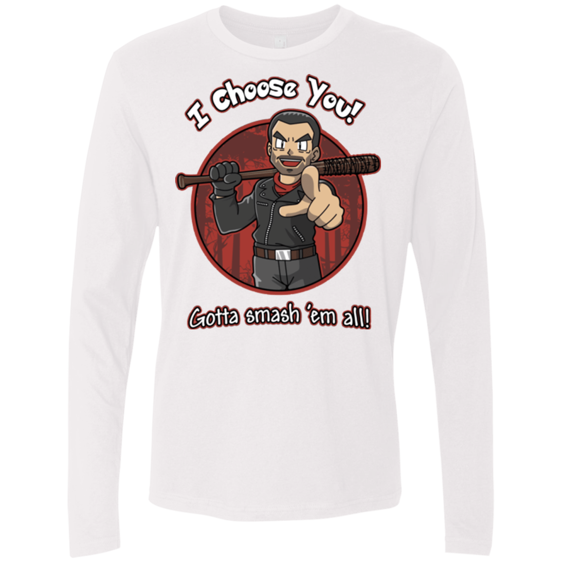 T-Shirts White / Small Negan Chooses You Men's Premium Long Sleeve