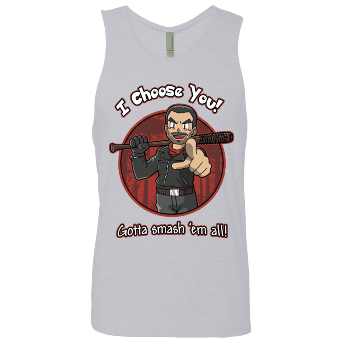 T-Shirts Heather Grey / Small Negan Chooses You Men's Premium Tank Top
