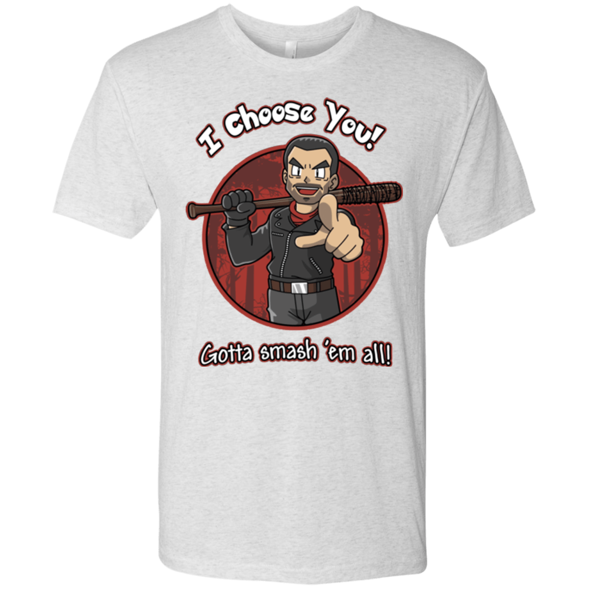 T-Shirts Heather White / Small Negan Chooses You Men's Triblend T-Shirt