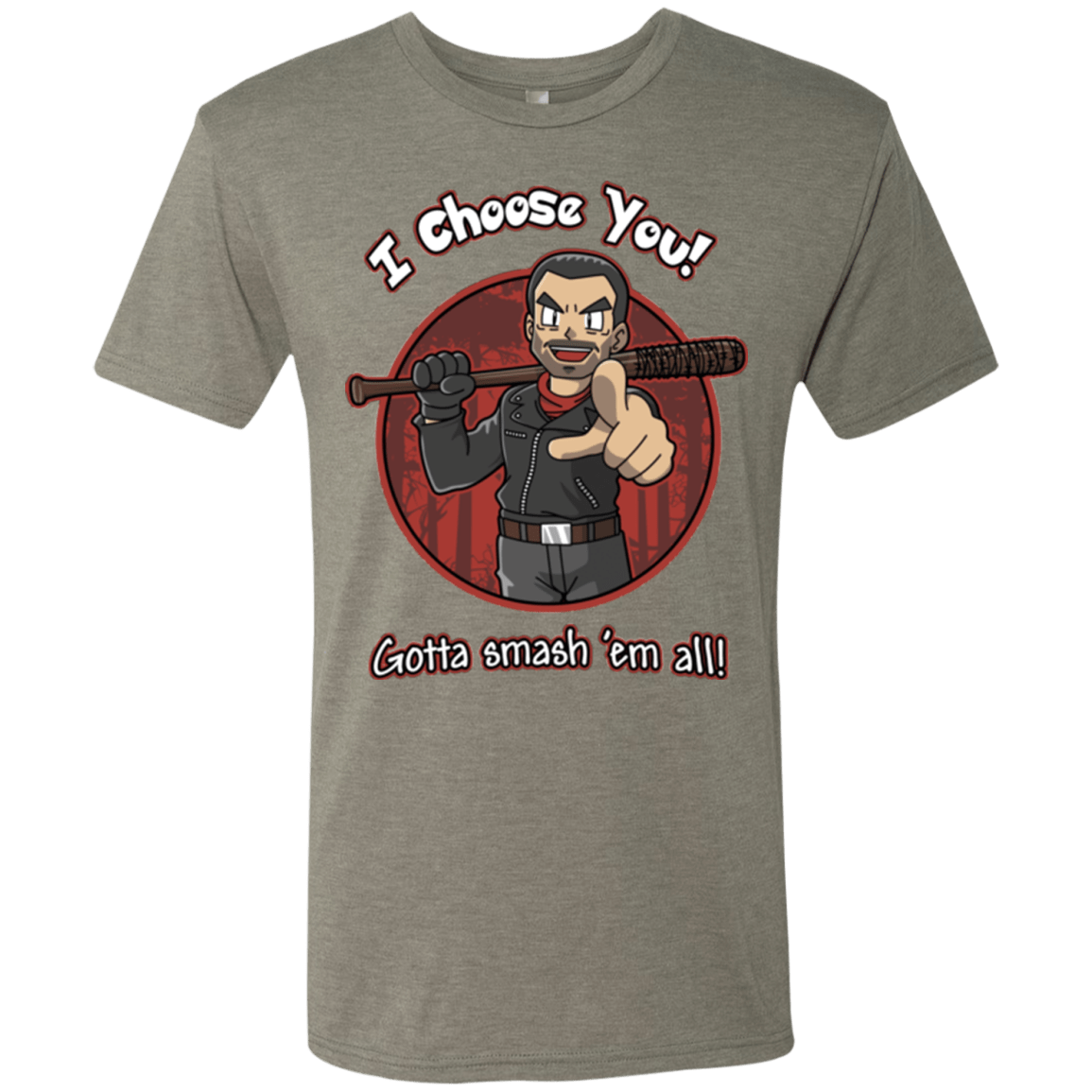 T-Shirts Venetian Grey / Small Negan Chooses You Men's Triblend T-Shirt