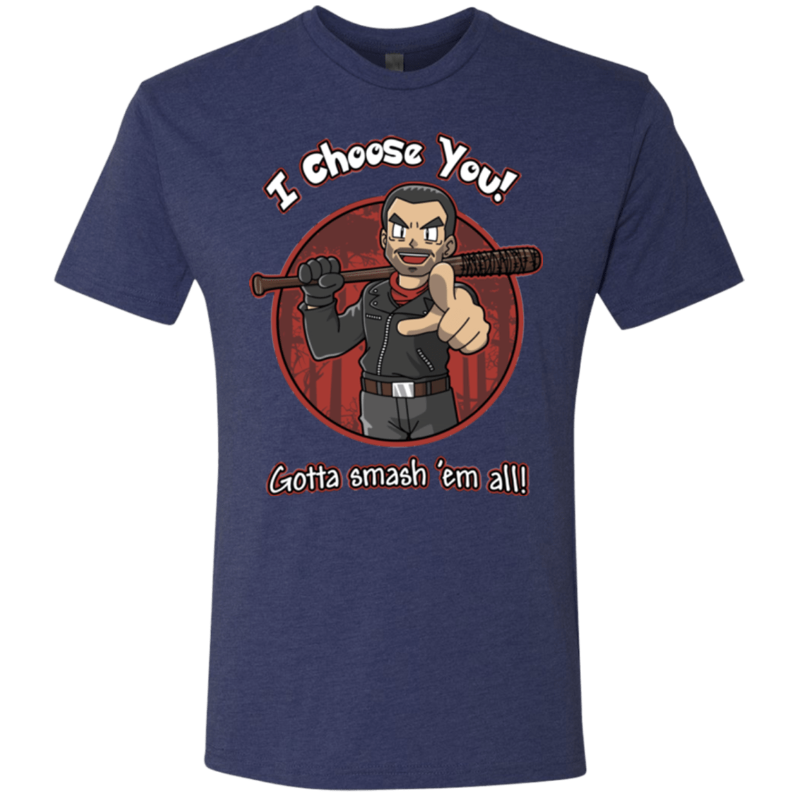 T-Shirts Vintage Navy / Small Negan Chooses You Men's Triblend T-Shirt