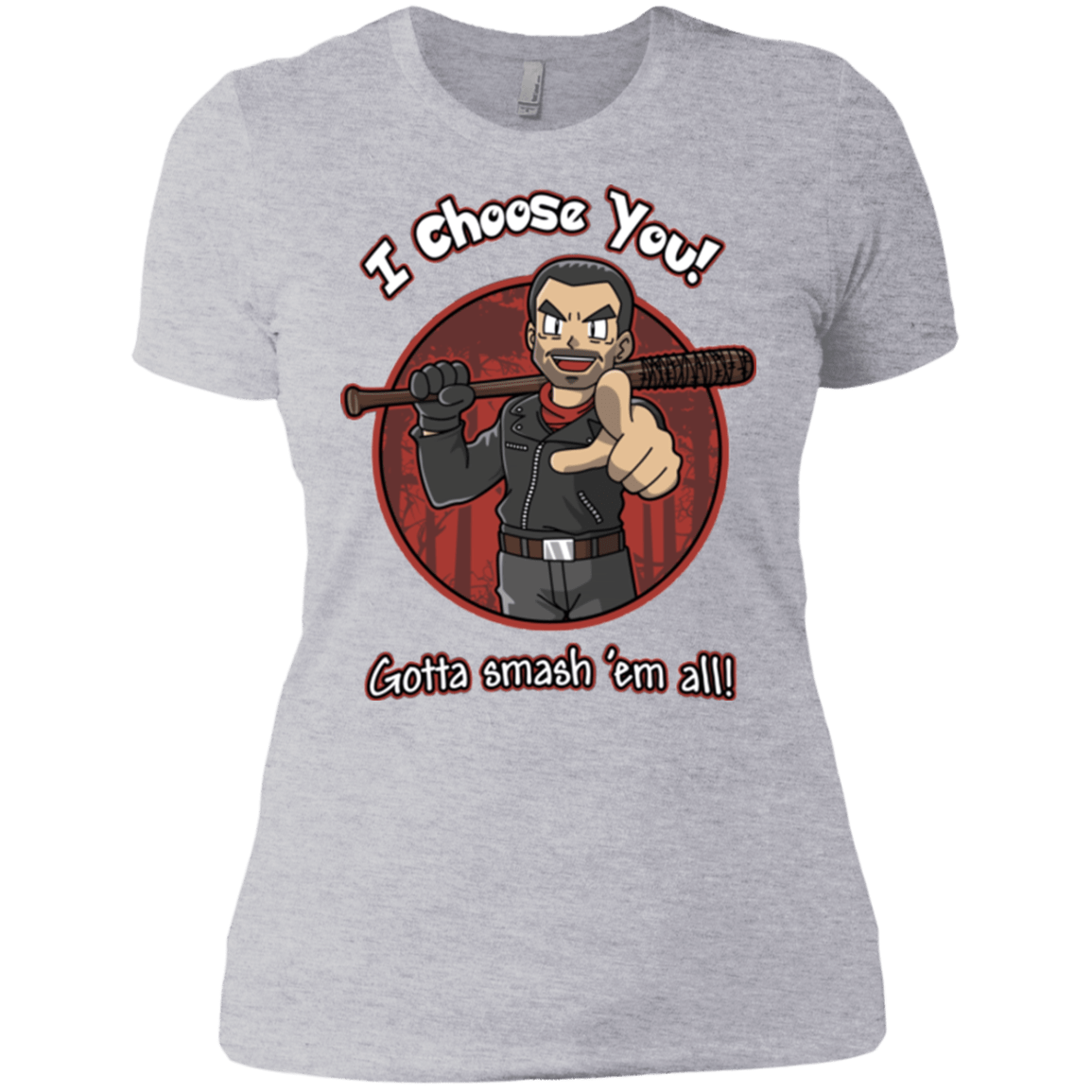 T-Shirts Heather Grey / X-Small Negan Chooses You Women's Premium T-Shirt
