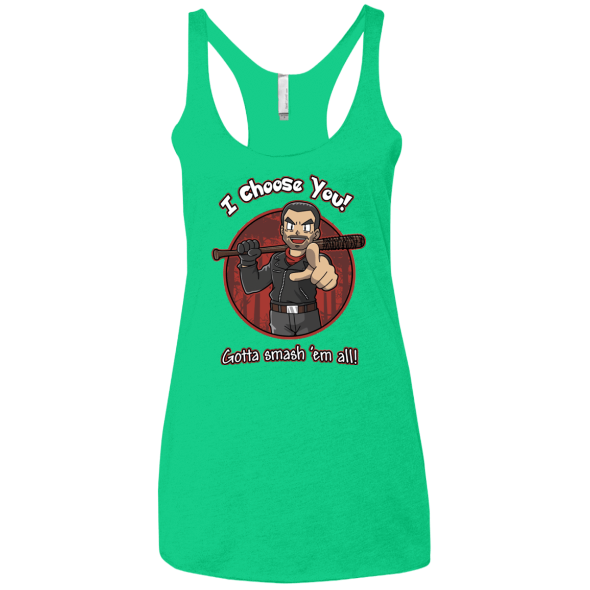 T-Shirts Envy / X-Small Negan Chooses You Women's Triblend Racerback Tank