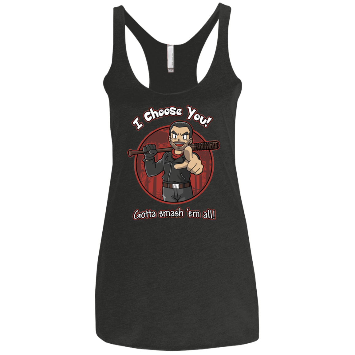 T-Shirts Vintage Black / X-Small Negan Chooses You Women's Triblend Racerback Tank