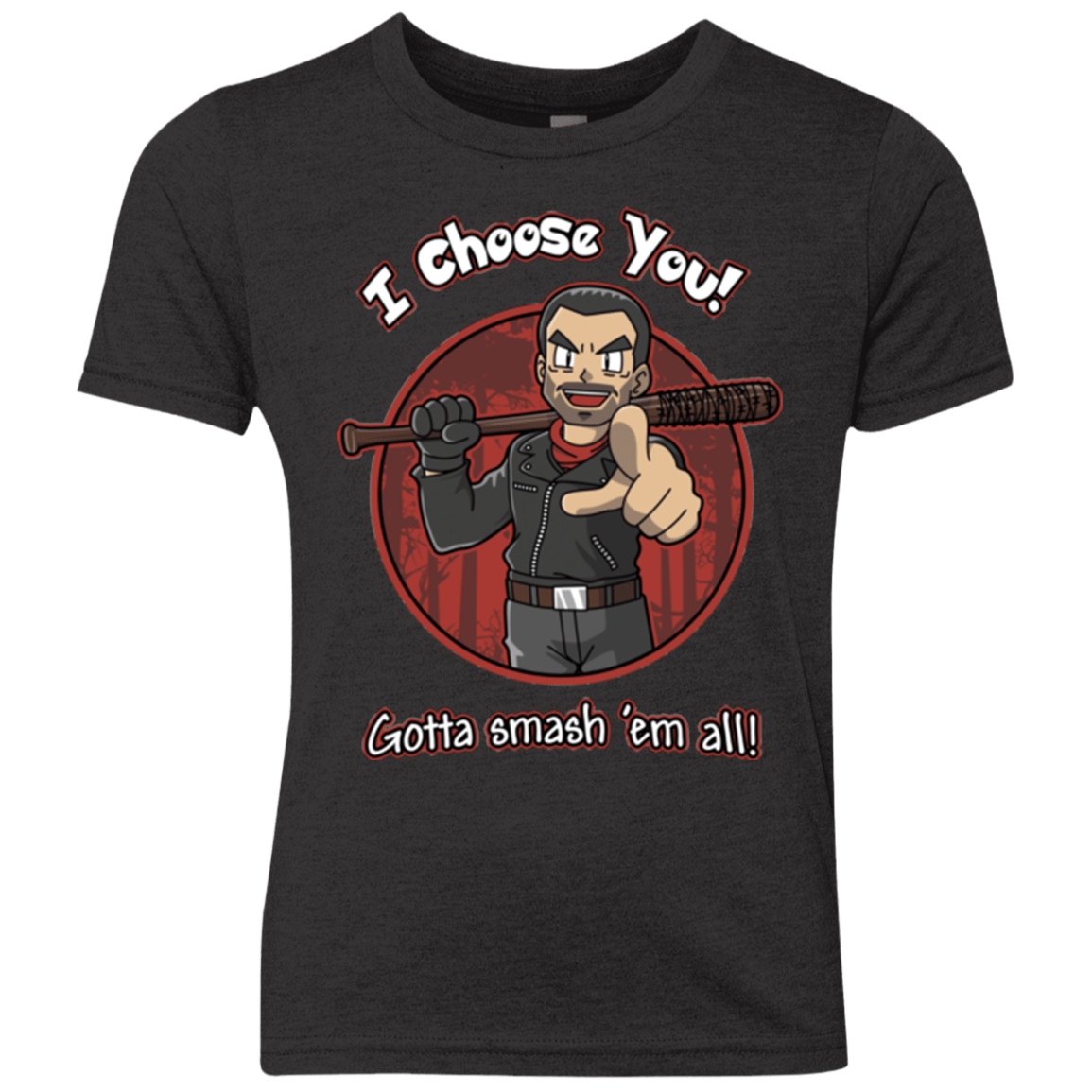 T-Shirts Vintage Black / YXS Negan Chooses You Youth Triblend T-Shirt