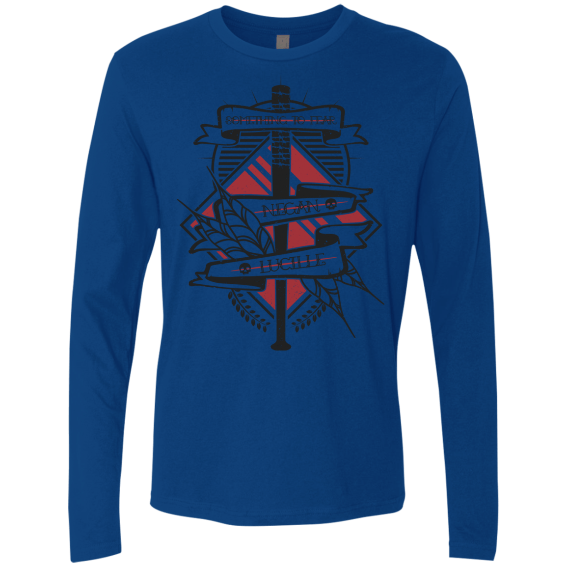 T-Shirts Royal / Small Negan & Lucille Men's Premium Long Sleeve