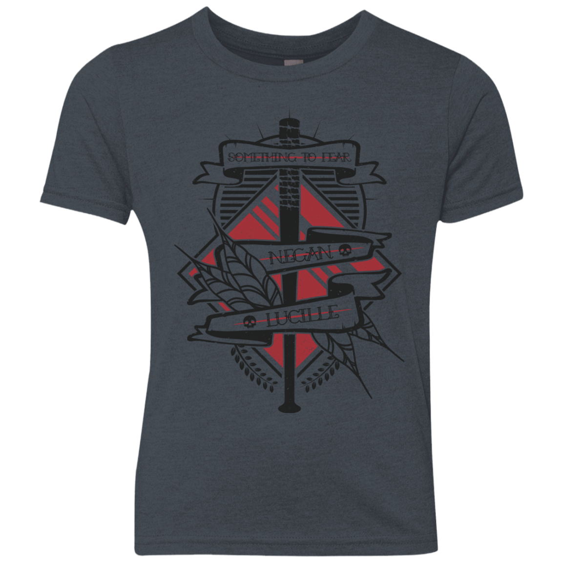 T-Shirts Vintage Navy / YXS Negan & Lucille Youth Triblend T-Shirt