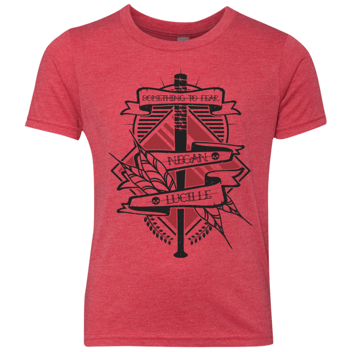 T-Shirts Vintage Red / YXS Negan & Lucille Youth Triblend T-Shirt