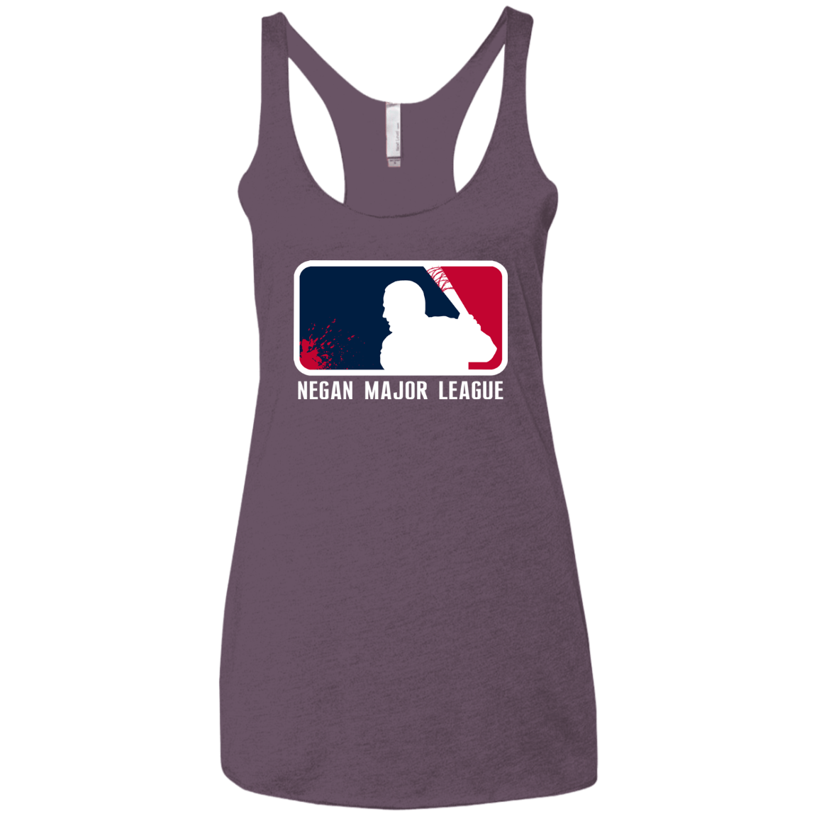T-Shirts Vintage Purple / X-Small Negan Mayor League Women's Triblend Racerback Tank