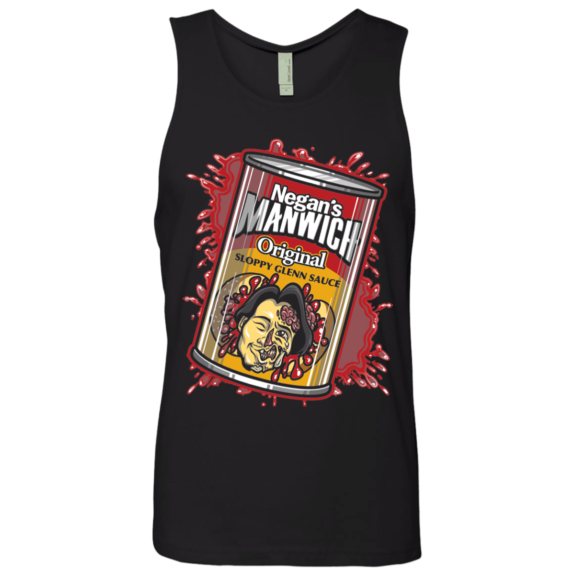T-Shirts Black / Small Negans Manwich Men's Premium Tank Top