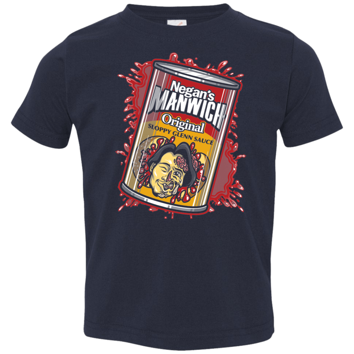 T-Shirts Navy / 2T Negans Manwich Toddler Premium T-Shirt