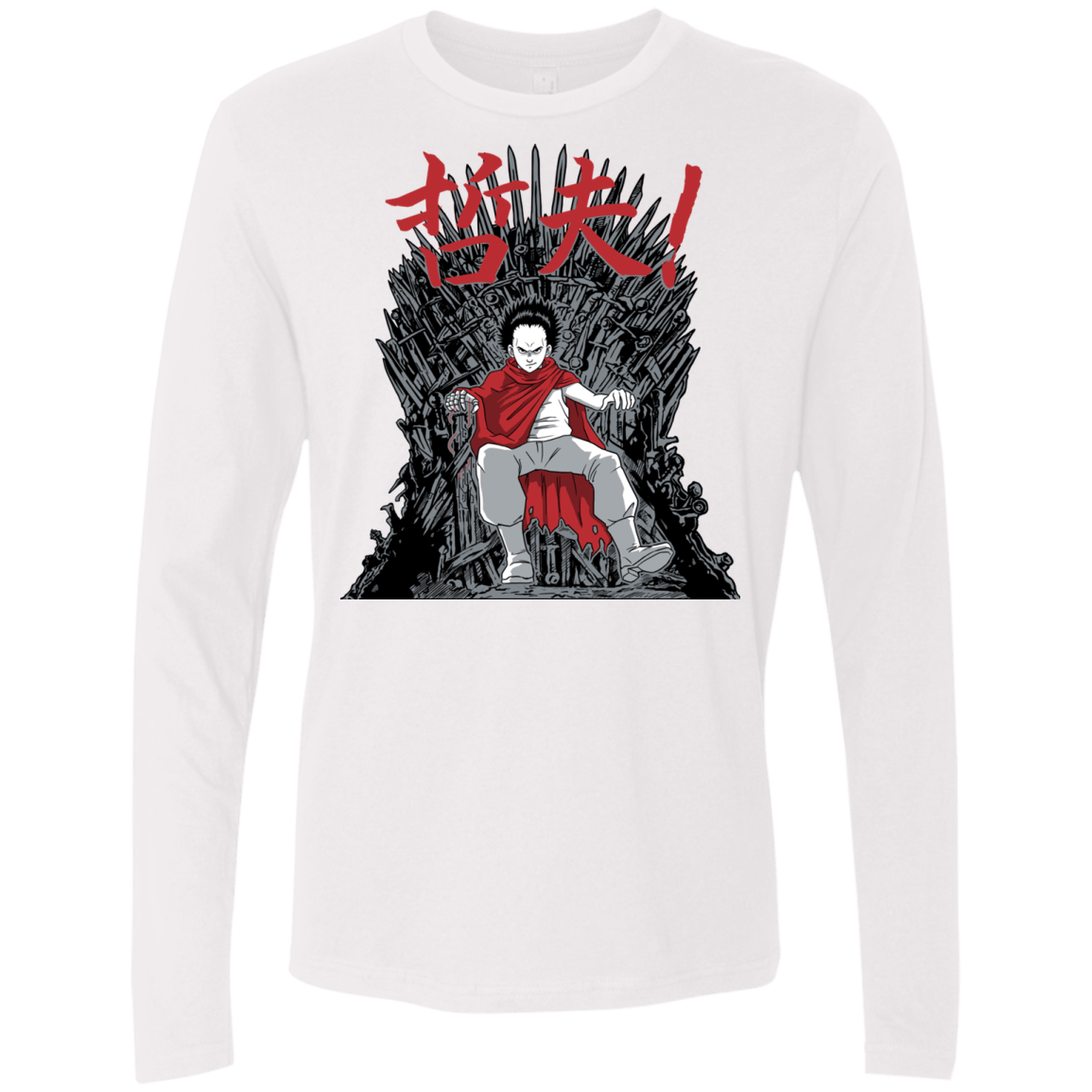 T-Shirts White / S Neo King Men's Premium Long Sleeve