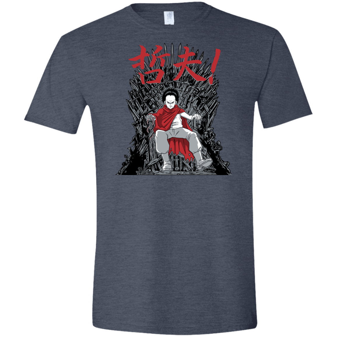 T-Shirts Heather Navy / S Neo King Men's Semi-Fitted Softstyle