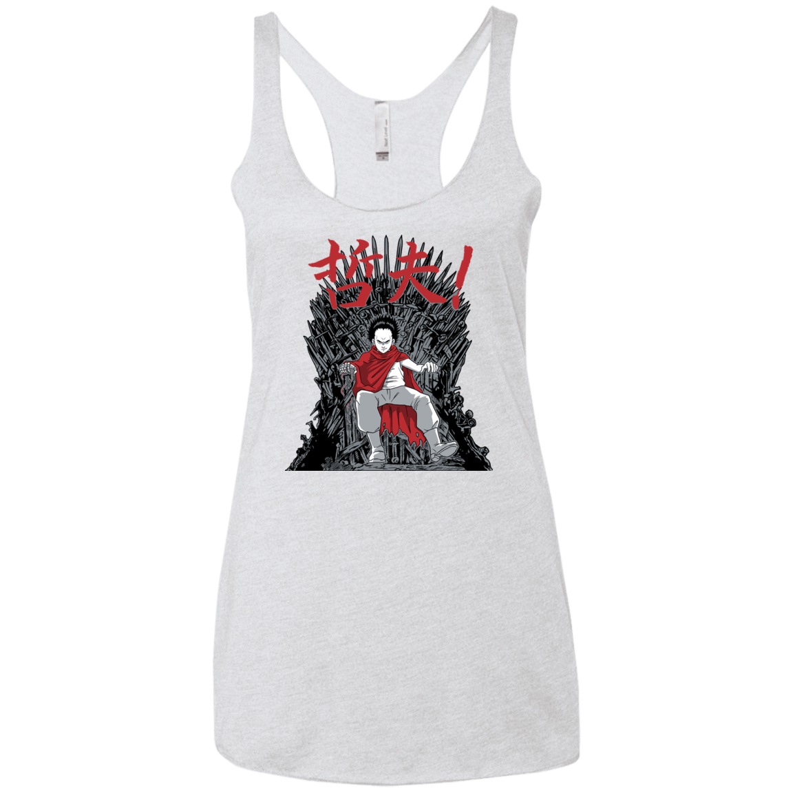 T-Shirts Heather White / X-Small Neo King Women's Triblend Racerback Tank