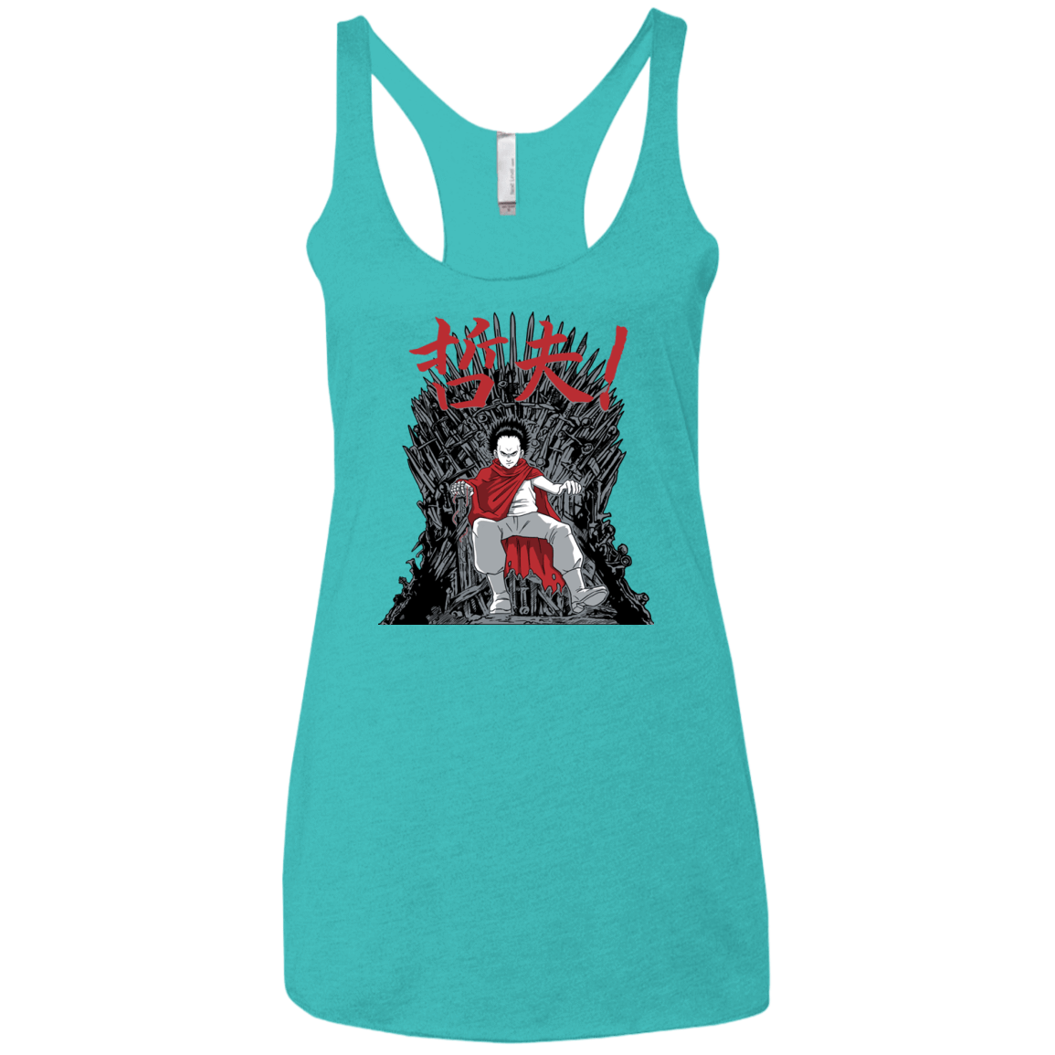 T-Shirts Tahiti Blue / X-Small Neo King Women's Triblend Racerback Tank