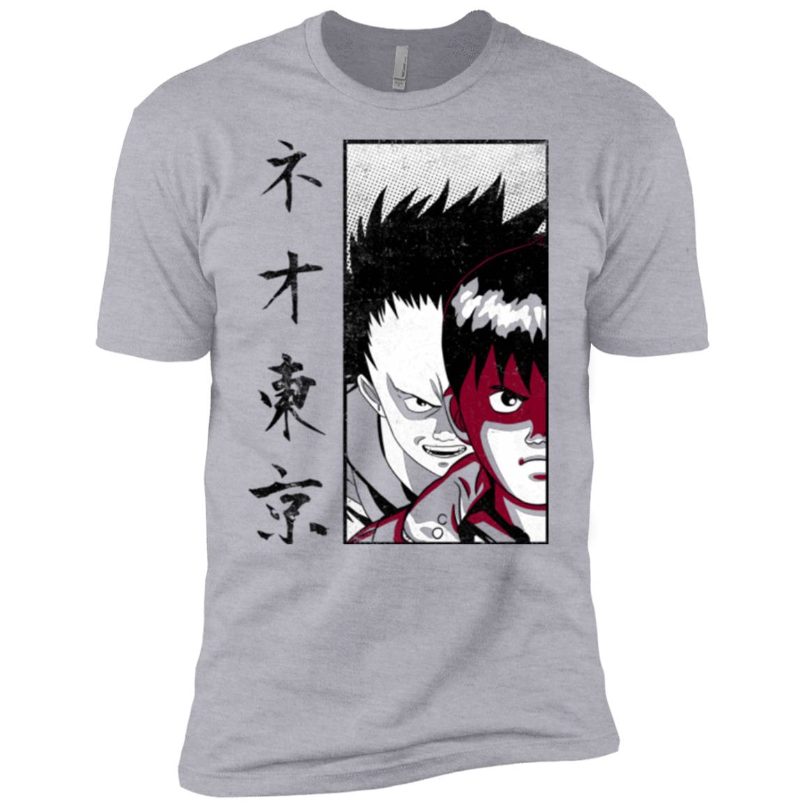 T-Shirts Heather Grey / YXS Neo Tokyo Boys Premium T-Shirt