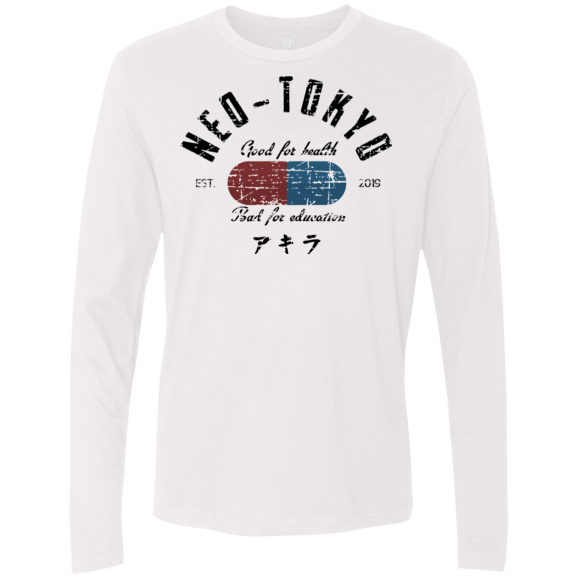 T-Shirts White / Small Neo Tokyo Men's Premium Long Sleeve