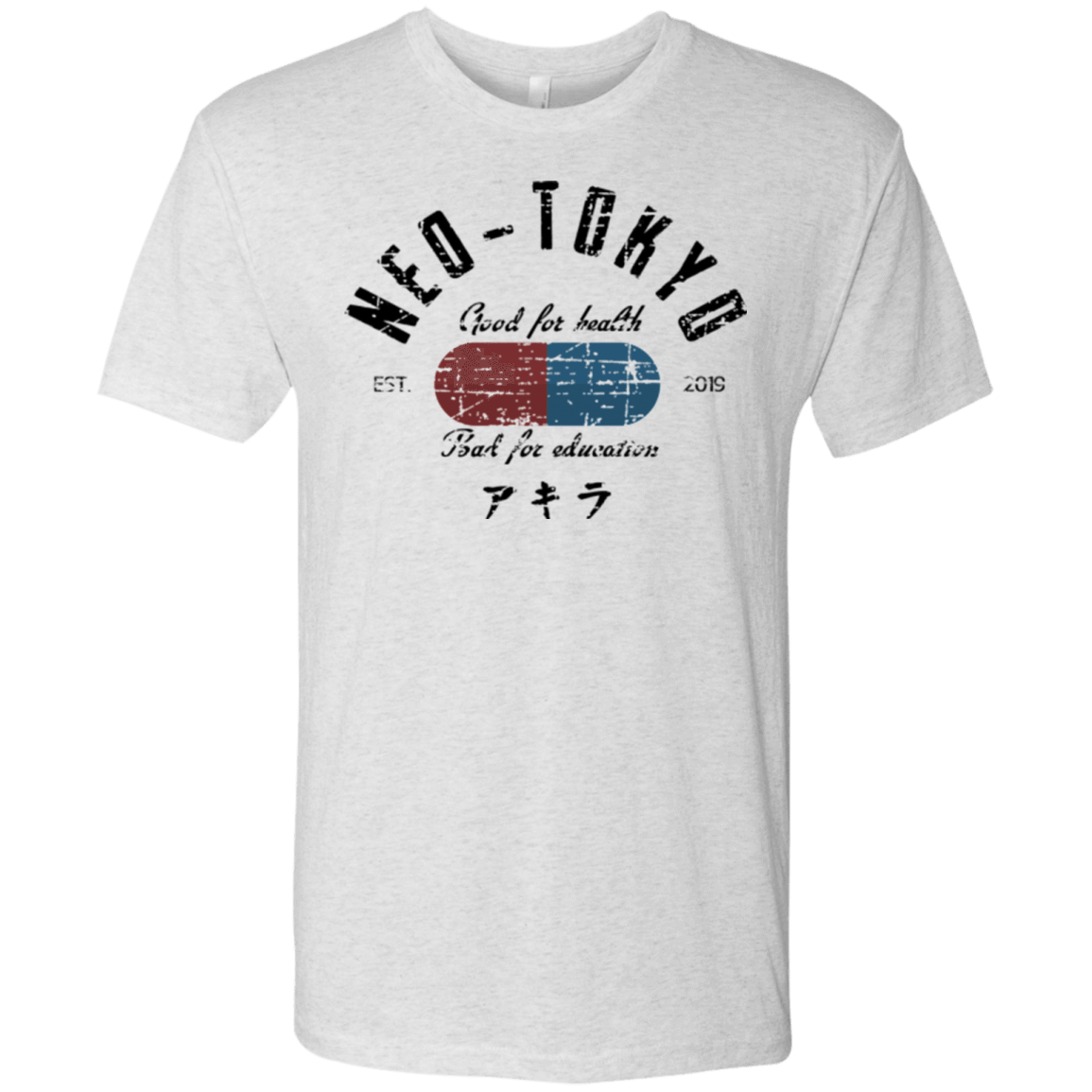 T-Shirts Heather White / Small Neo Tokyo Men's Triblend T-Shirt