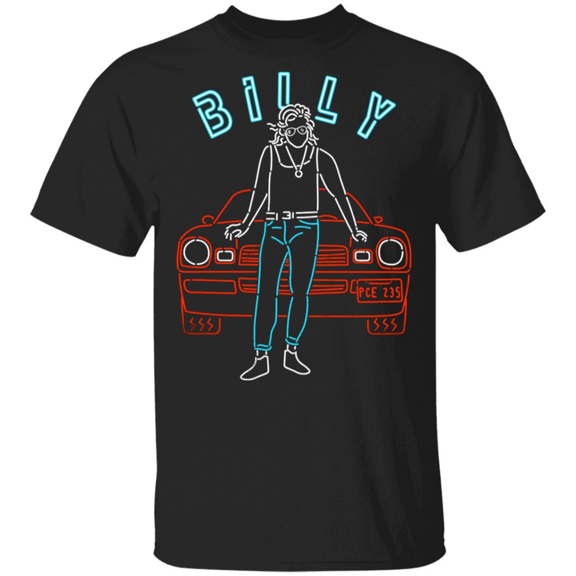 T-Shirts Black / S Neon Billy T-Shirt