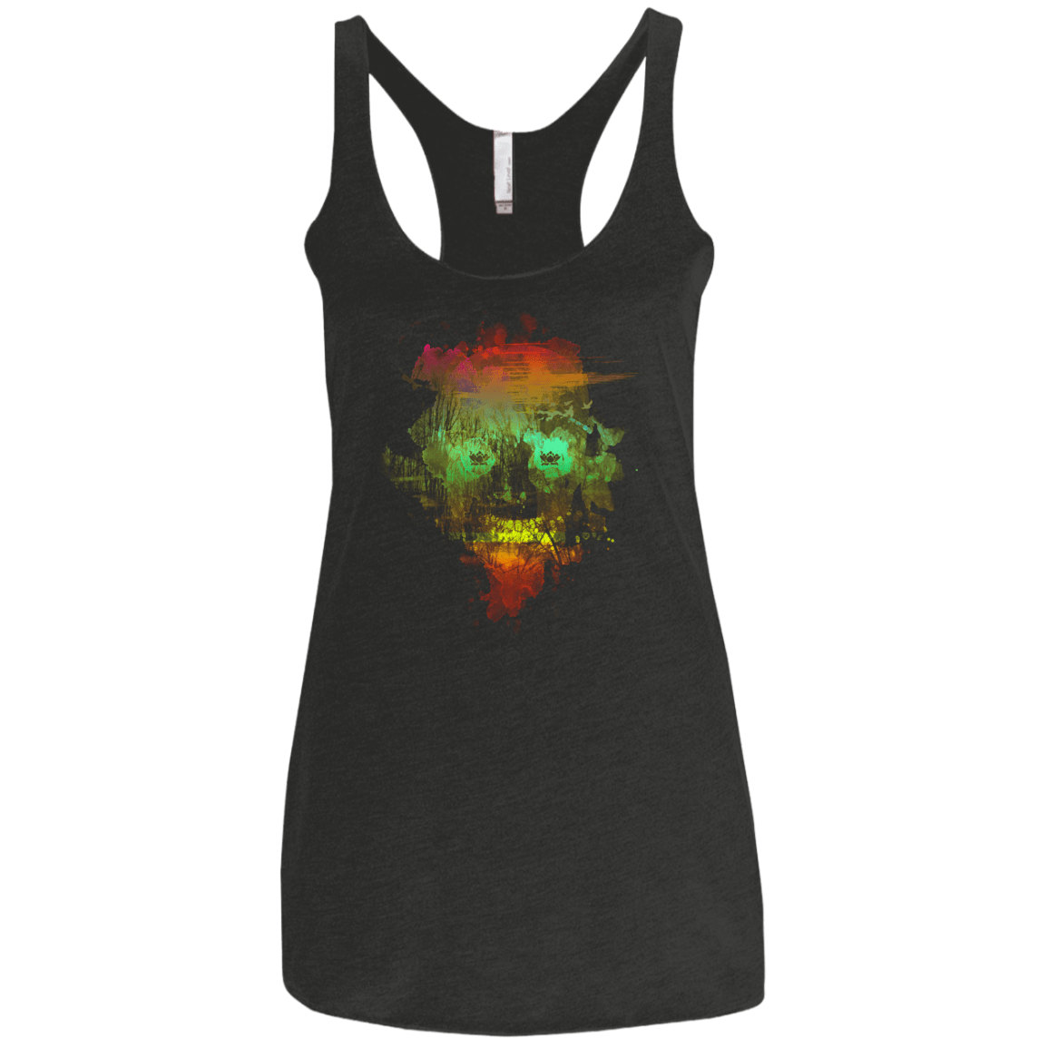 Neon Skully Women's Triblend Racerback Tank