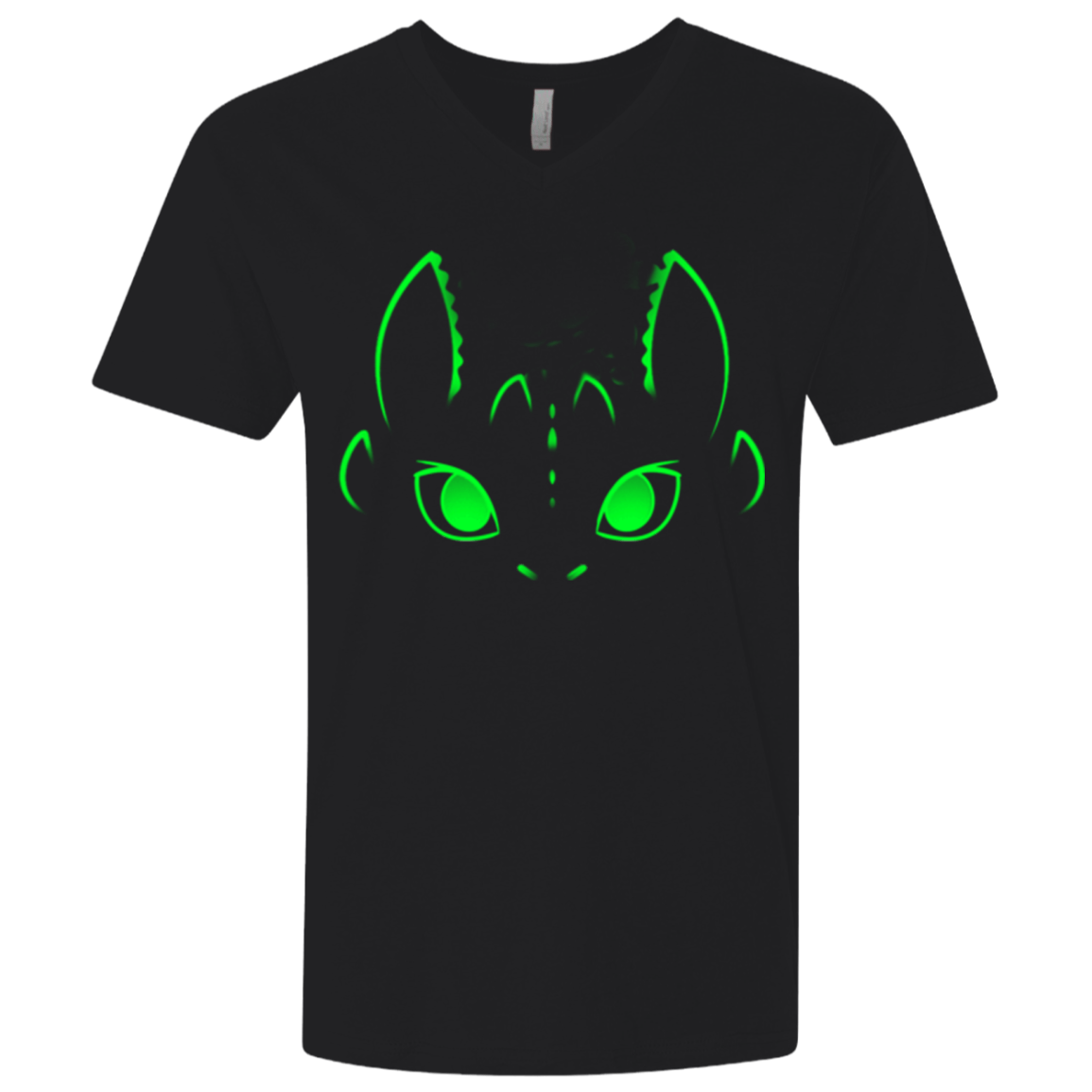 T-Shirts Black / X-Small Neon Toothless Men's Premium V-Neck