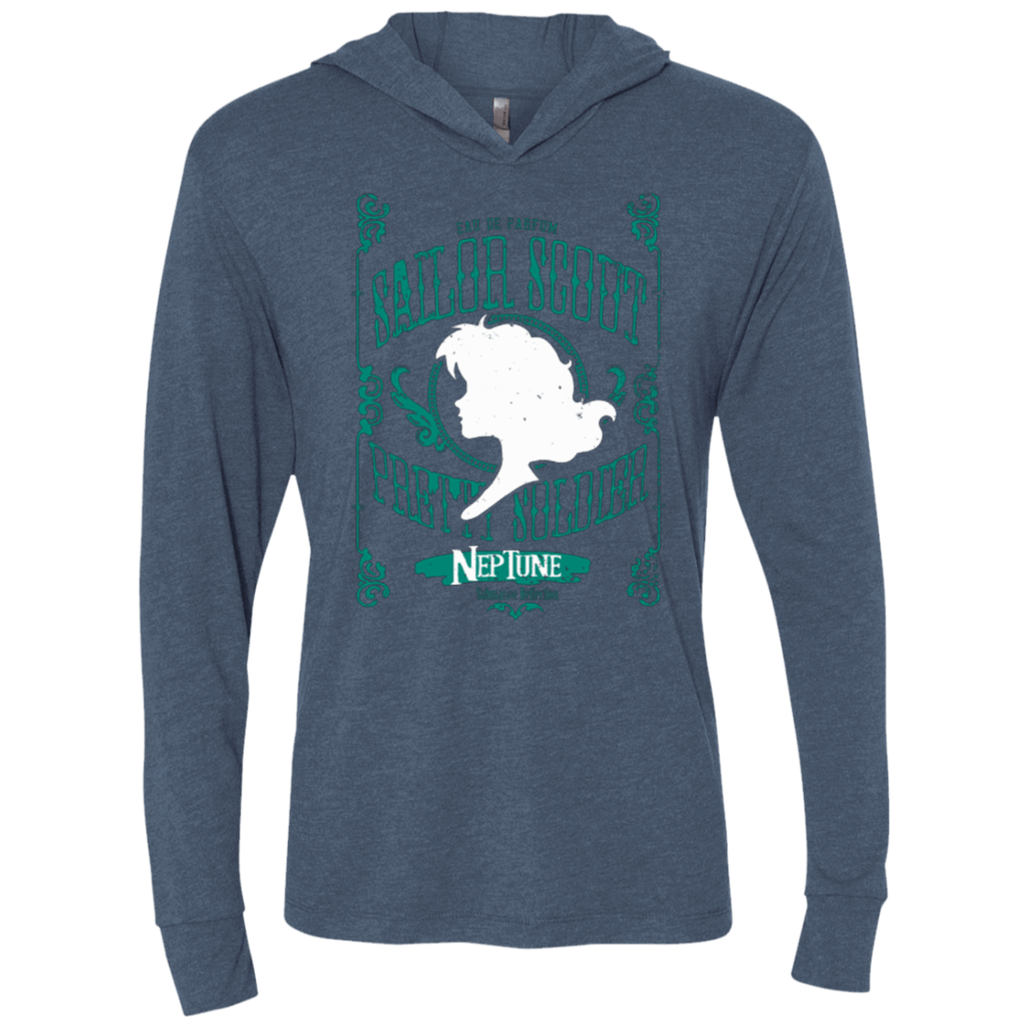 T-Shirts Indigo / X-Small Neptune Triblend Long Sleeve Hoodie Tee