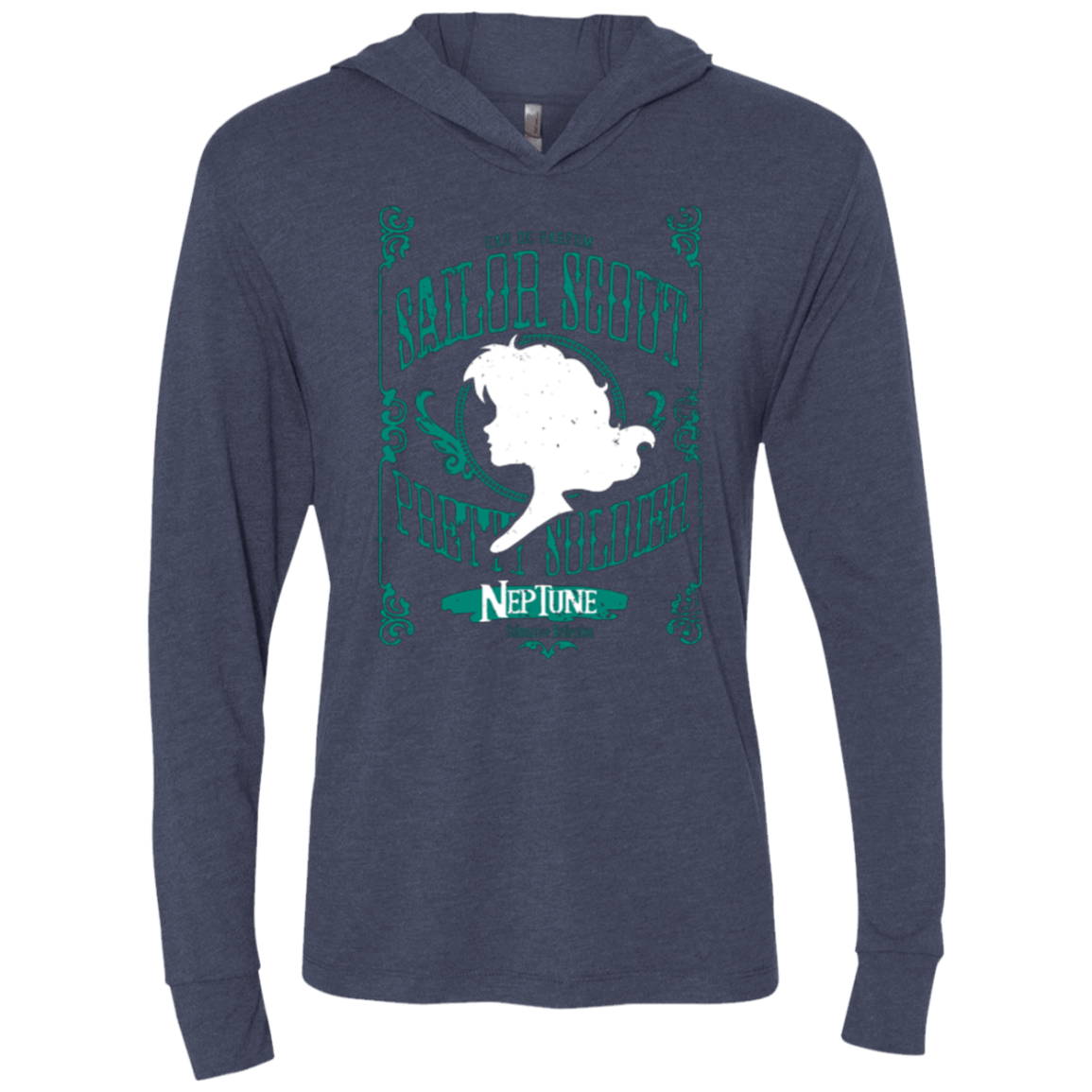 T-Shirts Vintage Navy / X-Small Neptune Triblend Long Sleeve Hoodie Tee