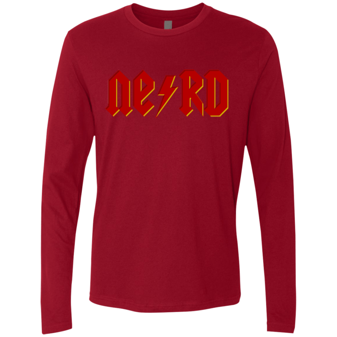 T-Shirts Cardinal / Small NERD Men's Premium Long Sleeve