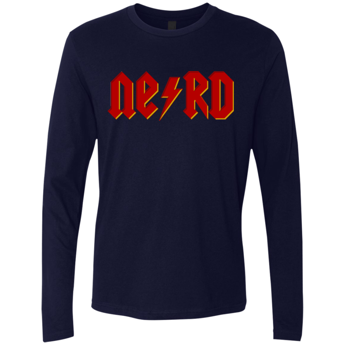 T-Shirts Midnight Navy / Small NERD Men's Premium Long Sleeve