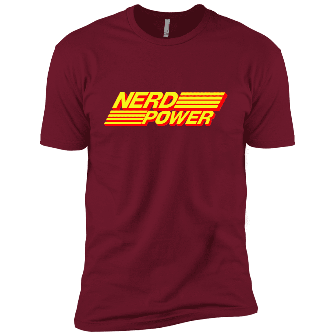 T-Shirts Cardinal / X-Small Nerd Power Men's Premium T-Shirt